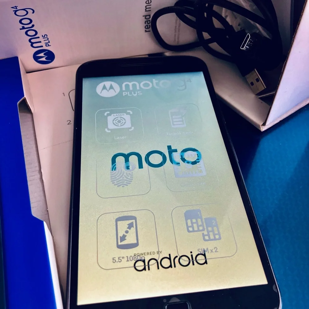 NEW Lenovo Motorola Moto G4 Plus Dual Sim 16GB XT1642 Unlocked Nano SIM Incl’d